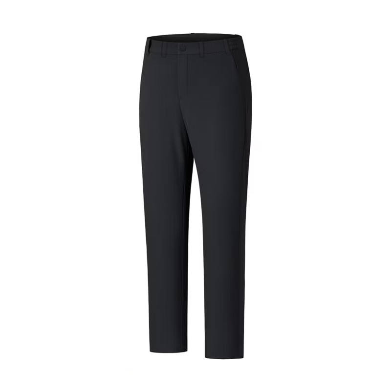 ANTA Casual Pants Men's Black Thin Straight Fit Pants