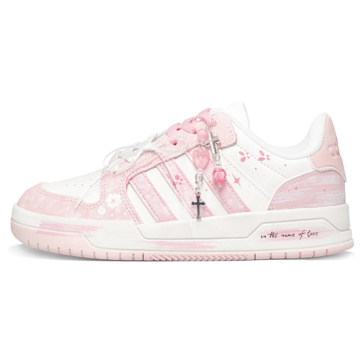 Adidas Adidas ENTRAP Skateboard Shoes Unisex Low Top White/Pink