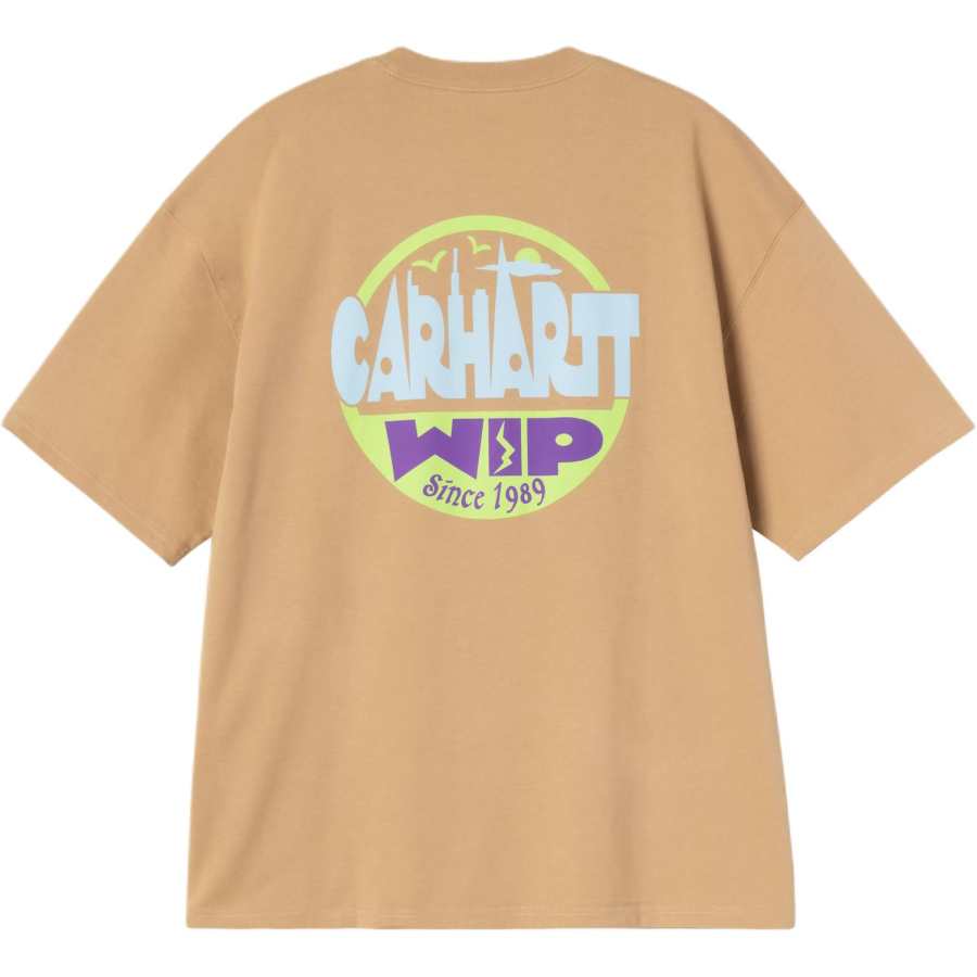Carhartt WIP T Shirts Unisex Taupe Crew Neck