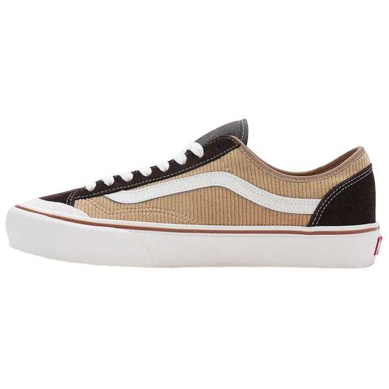 Vans Style 136 Low top Skateboard Shoes Unisex Black Yellow