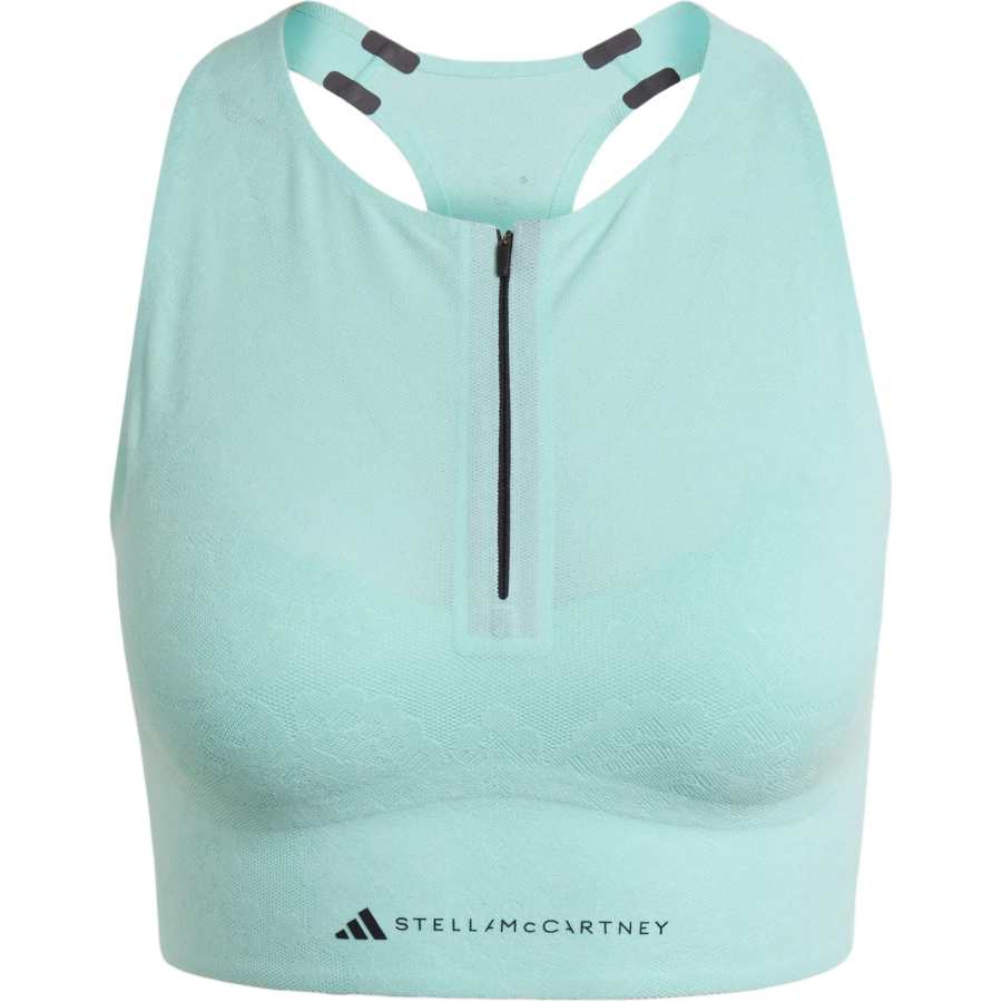 Adidas Adidas X Stella McCartney Stella McCartney Running Tank Tops Women's Light Shimmery Blue Crew Neck Moderate