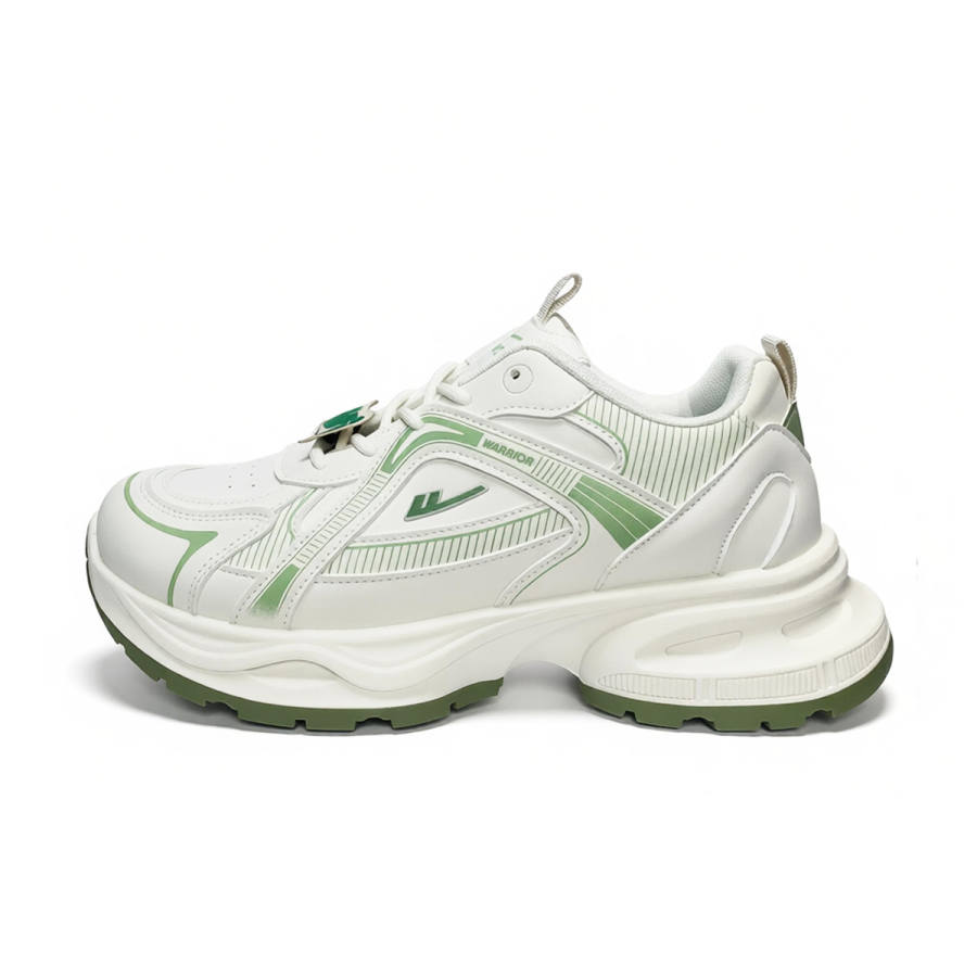 WARRIOR WARRIOR Chunky Sneakers Unisex Low Top Beige Green