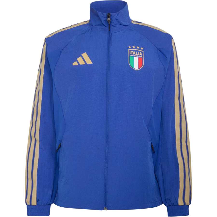 Adidas Adidas Football Jackets Men's Eye Catching Blue Stand Collar Moderate Other