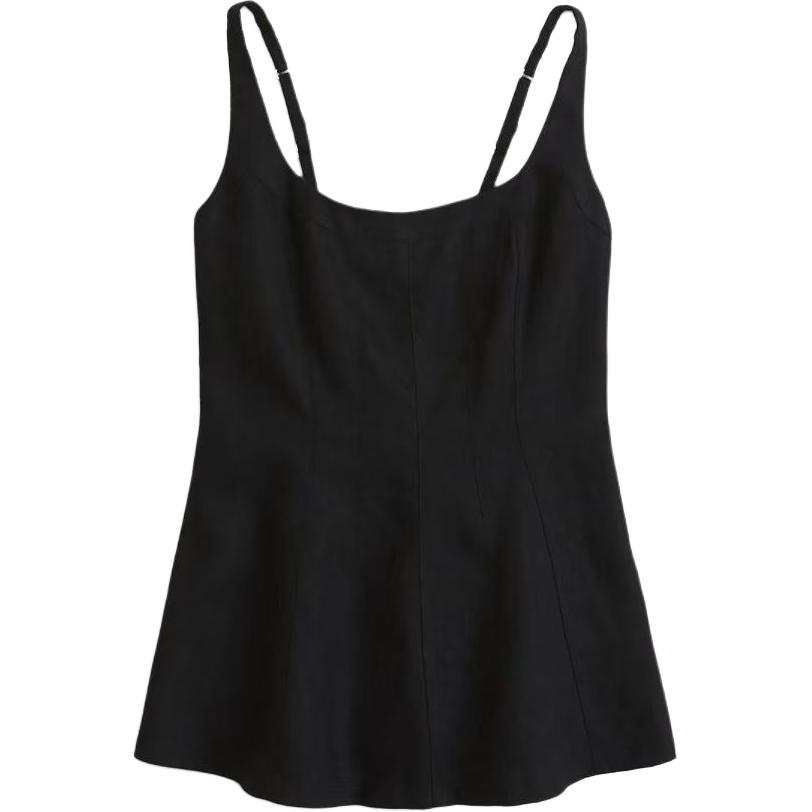 Abercrombie&Fitch Tank Tops Women's White Straight Fit