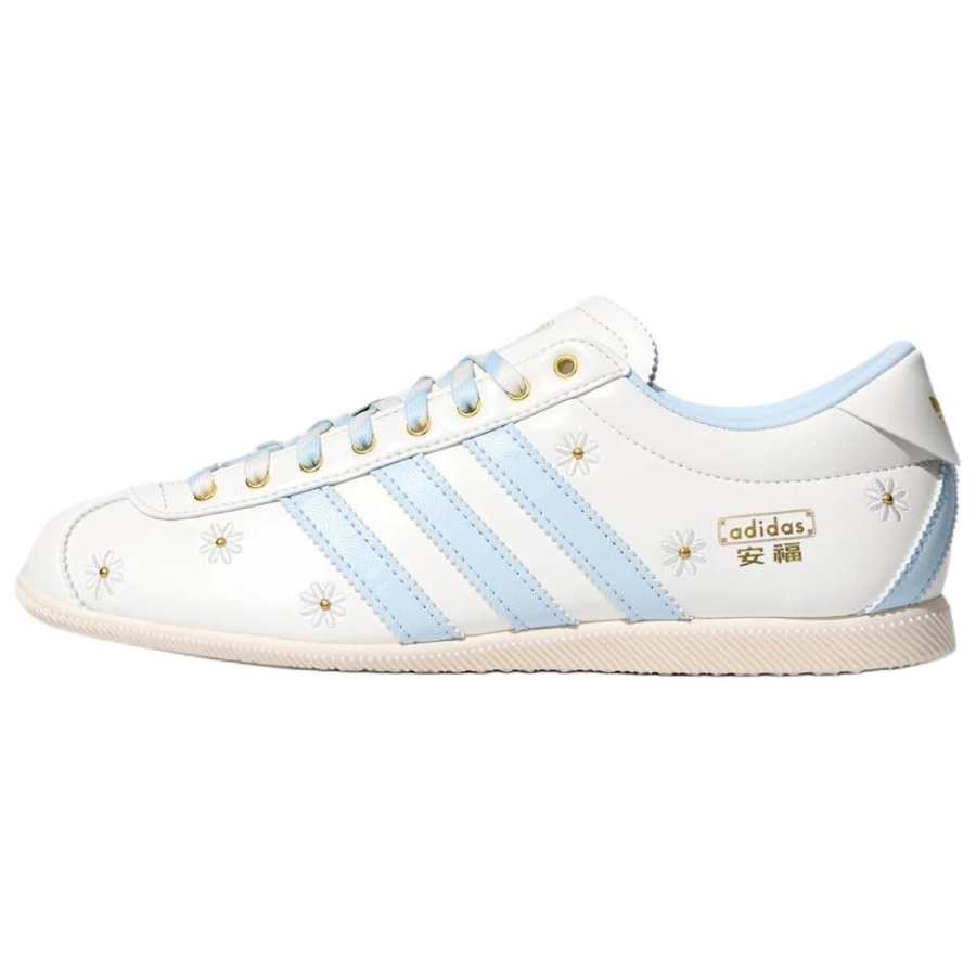 Adidas Originals ANFU German Army Trainers Women's Low Top White Blue