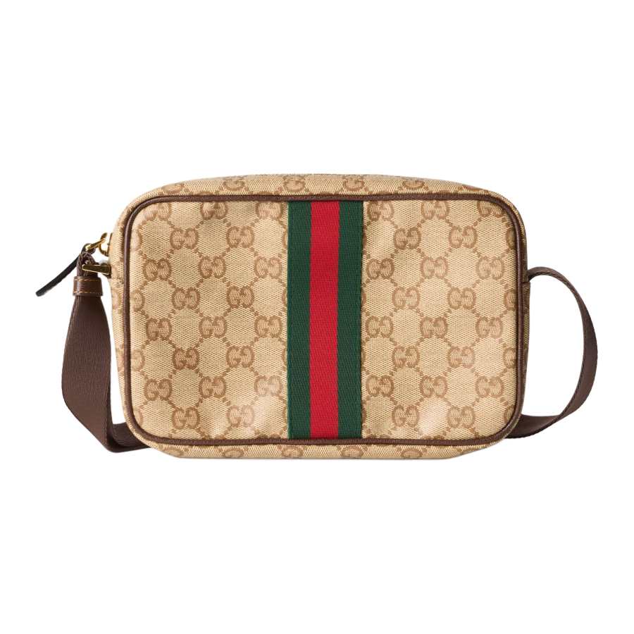 GUCCI Leather Crossbody Bags Mini Women's Brown