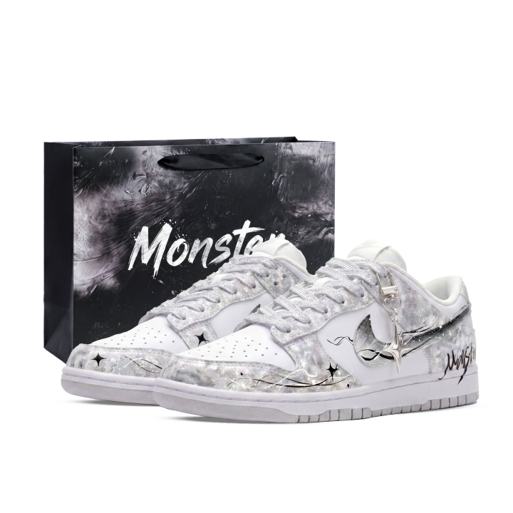 Nike Nike Dunk Skateboard Shoes Unisex Low Top White/Black/Gray