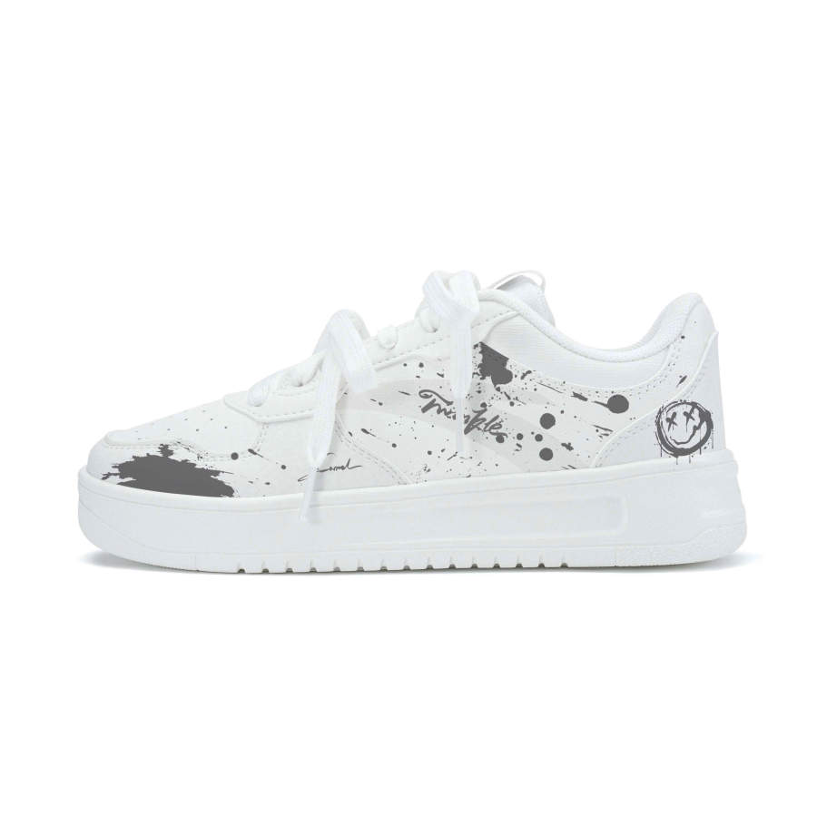 ANTA Easy Skateboard Shoes Men's Low Top White/Gray