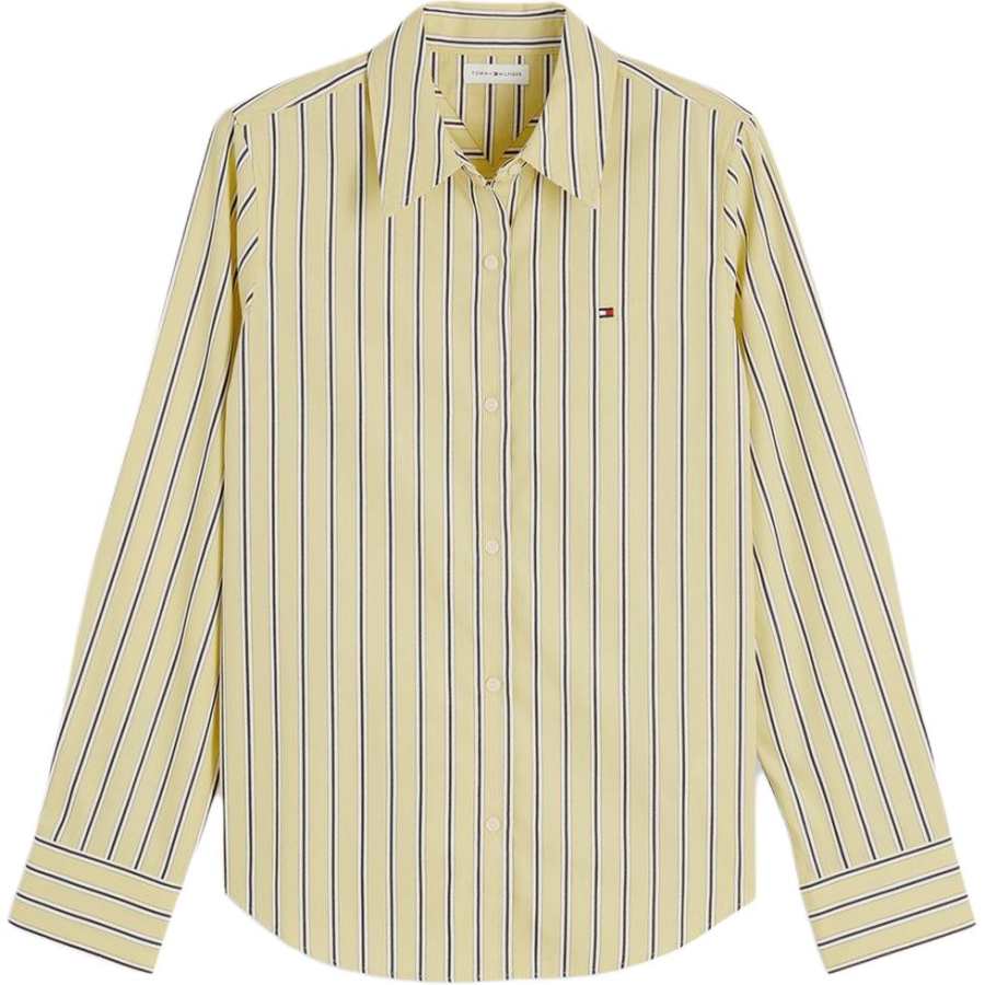 Tommy Hilfiger Shirts Women's Yellow Lapel