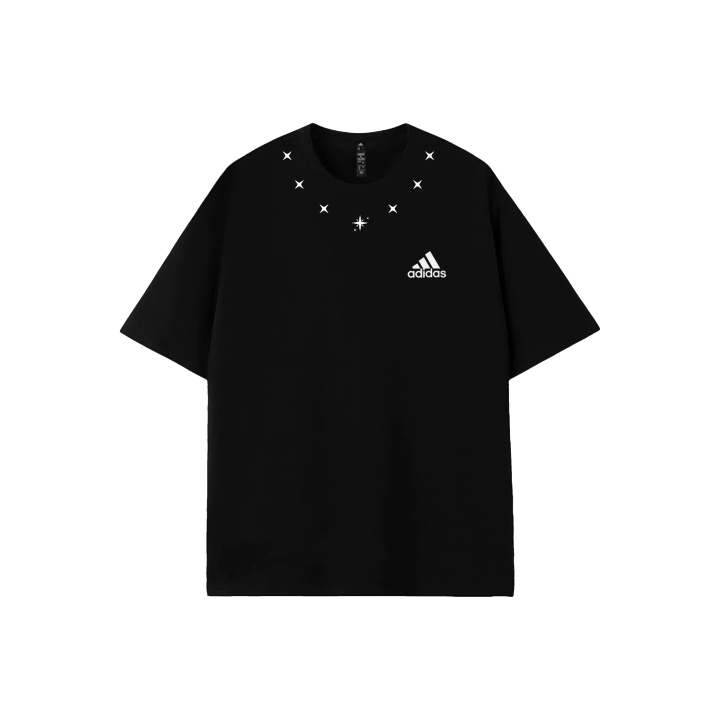 Adidas Adidas MUST HAVES T Shirts Unisex Black Crew Neck Moderate Straight Fit