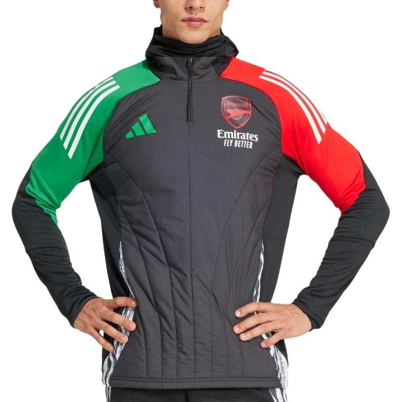 Adidas Adidas Arsenal Sweatshirts Men's Black Hooded Non Detachable Moderate Other