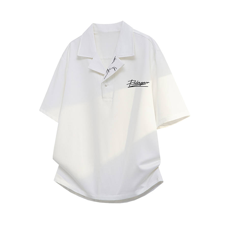 PAL ONGACO Shirts Unisex Lapel Thin Straight Fit