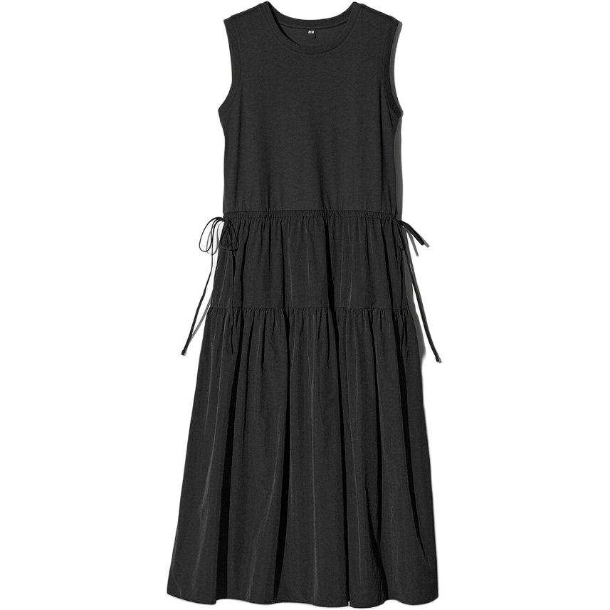 UNIQLO Sleeveless Dresses Women's Black Moderate