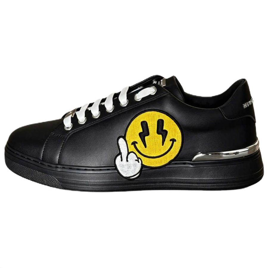 PHILIPP PLEIN Skateboard Shoes Men's Low Top Black