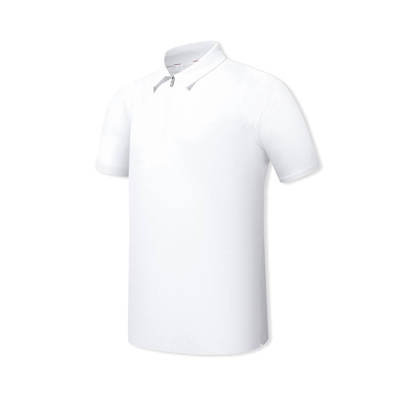 FILA Golf Polo Shirts Men's Jade White Polo Collar Moderate Straight Fit