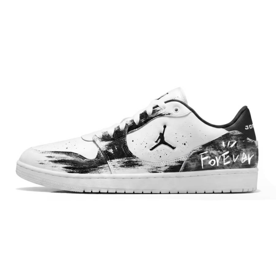 Jordan Jordan COURT CONNECT Skateboard Shoes Unisex Low Top Black/White