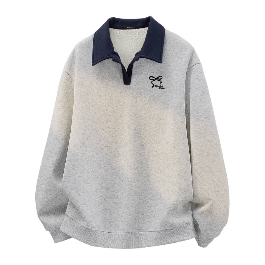 MINISO MINISO Sweatshirts Women's Lapel Thickened