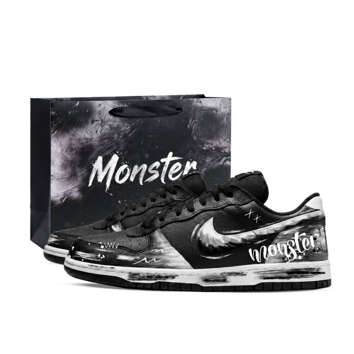 Nike Nike Big Skateboard Shoes Unisex Low Top White/Black/Gray