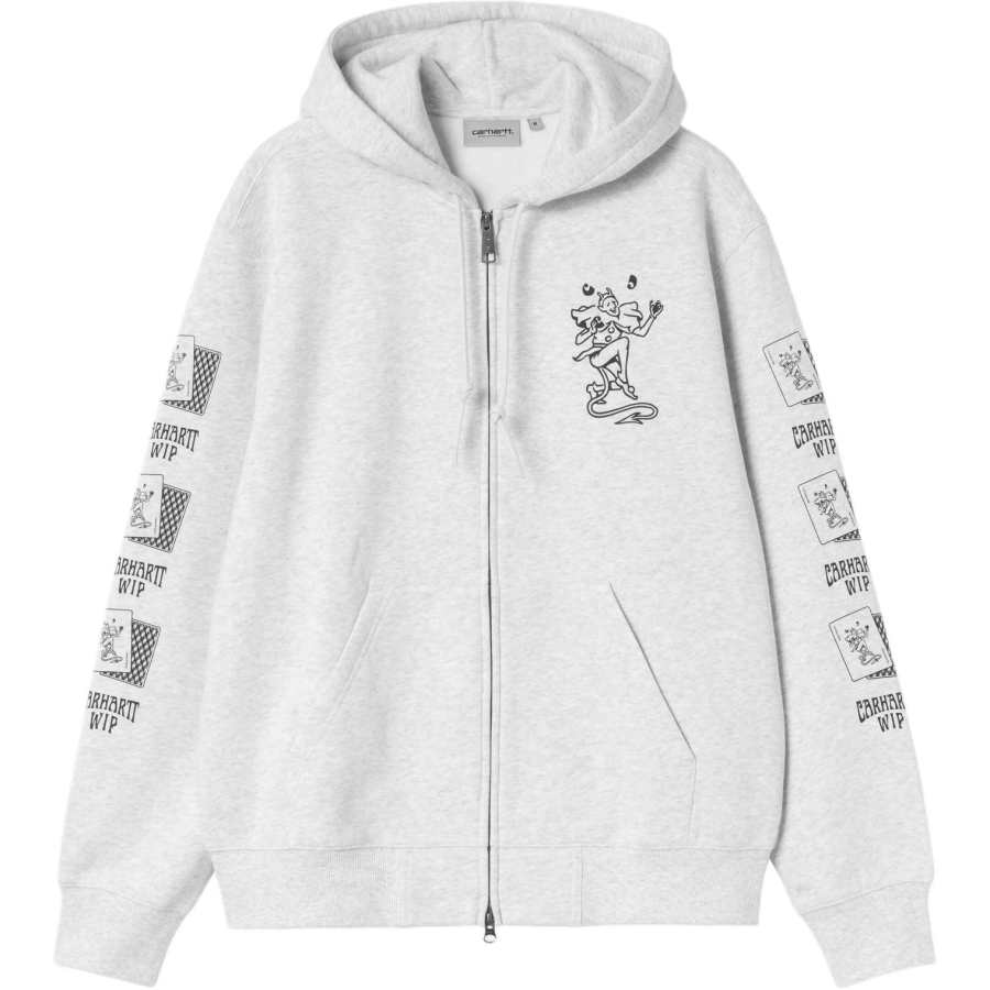 Carhartt WIP SS26 Jackets Unisex Heather Gray Hooded Non Detachable Thickened Other