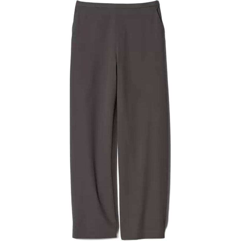 UNIQLO SS26 Casual Pants Women's Brown Black Moderate Straight Fit Pants