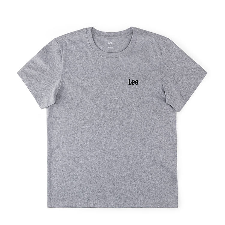 Lee Lee T Shirts Men's Heather Gray Crew Neck Moderate