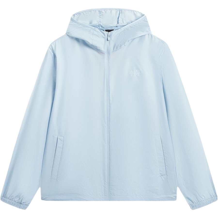 Li-Ning Li Ning Sports Life Collection Trench Coats Men's Clear Sky Blue Hooded Non Detachable Moderate Straight Fit