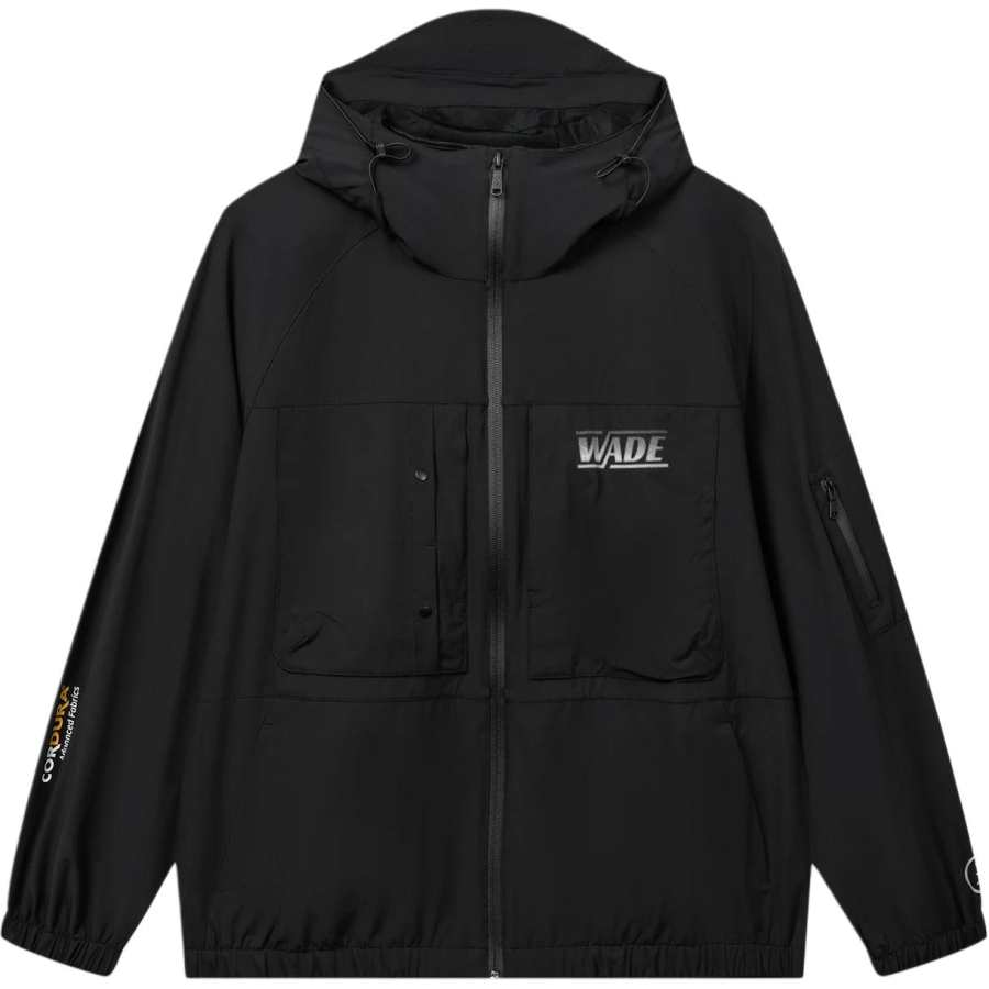 Li-Ning Li Ning Trench Coats Men's Black Hooded Non Detachable Moderate Straight Fit