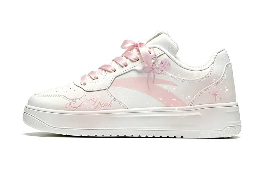 ANTA Skateboard Shoes Unisex Low Top Pink