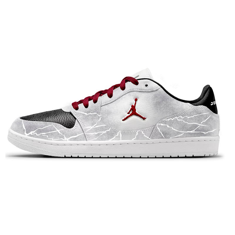 Jordan Jordan COURT CONNECT Skateboard Shoes Men's Low Top White/Black/Red