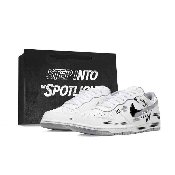 Nike Nike Big Skateboard Shoes Unisex Low Top Gray/White