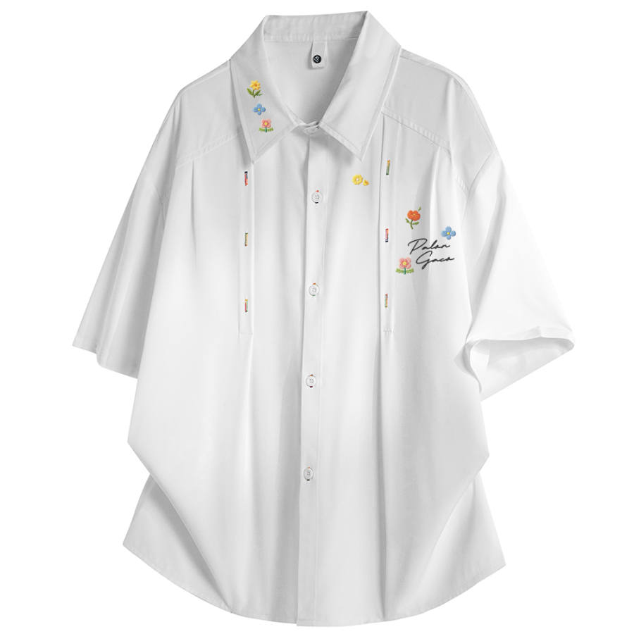 PAL ONGACO Shirts Unisex Lapel Moderate Straight Fit