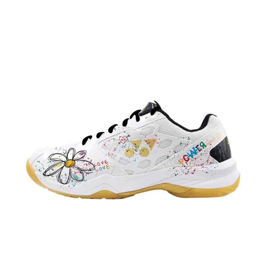 YONEX Power Cushion Badminton Shoes Unisex Low Top White Black Yellow