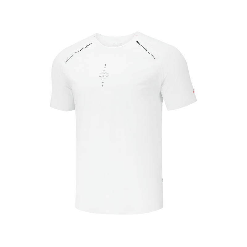 Skechers T Shirts Men's Bright White 0019 Crew Neck Moderate