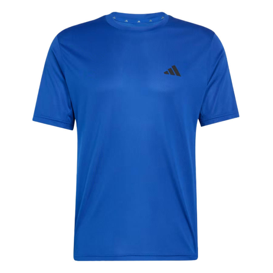 Adidas Adidas Fitness Clothing Men's Royal Blue Crew Neck Moderate