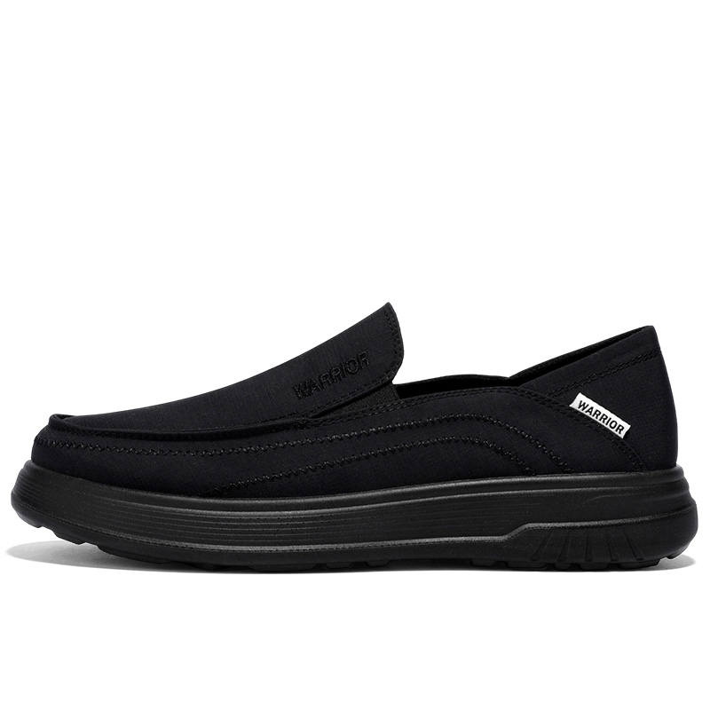 WARRIOR Casual Shoes Men's Low Top Black & Beige Color