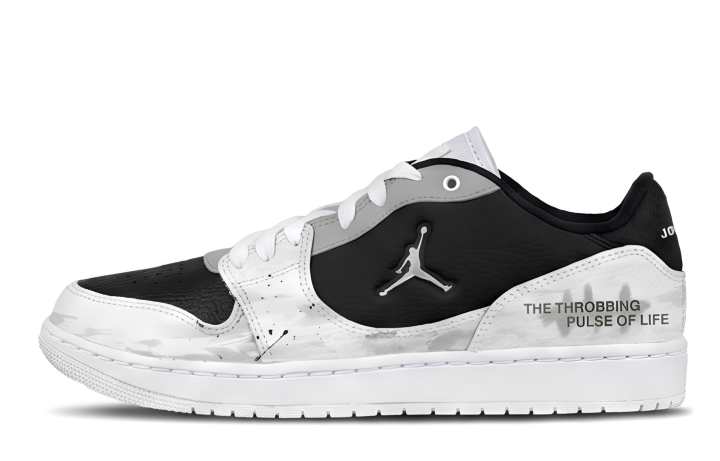 Jordan Jordan COURT CONNECT Skateboard Shoes Unisex Low Top Black White Gray