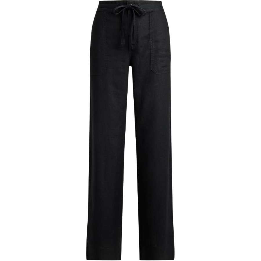 LAUREN RALPH LAUREN Casual Pants Women's Black Moderate Wide Leg Pants