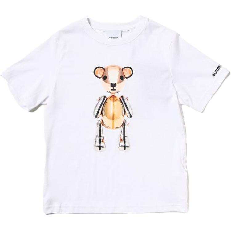 Burberry Kids T Shirts Crew Neck Moderate
