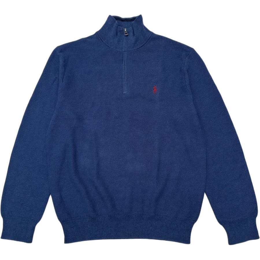 Polo Ralph Lauren Sweatshirts Men's Blue Stand Collar Moderate Straight Fit