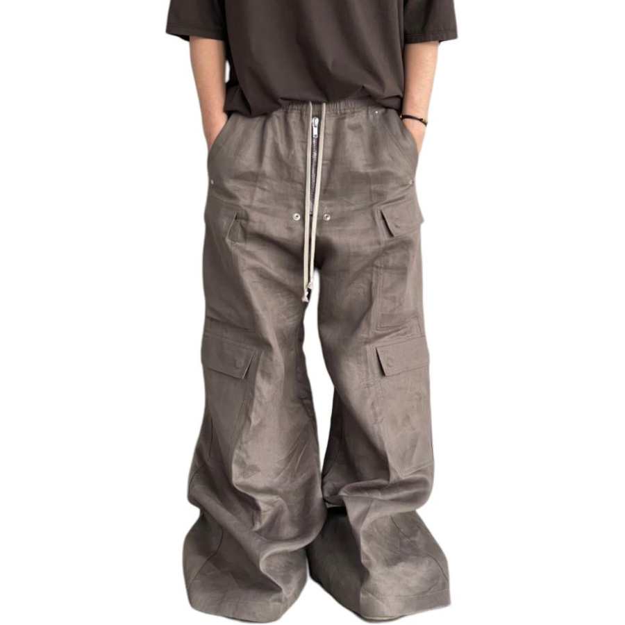 RICK OWENS Cargo Pants Men's Gray Moderate