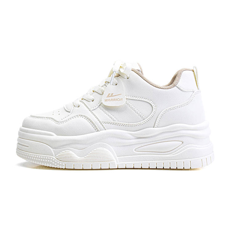 WARRIOR Skateboard Shoes Women's Low Top Beige Khaki