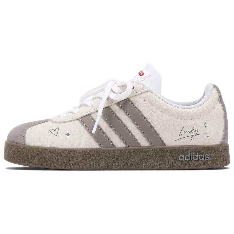 Adidas Adidas VL COURT 2.0 Skateboard Shoes Unisex Low Top Brown/Beige