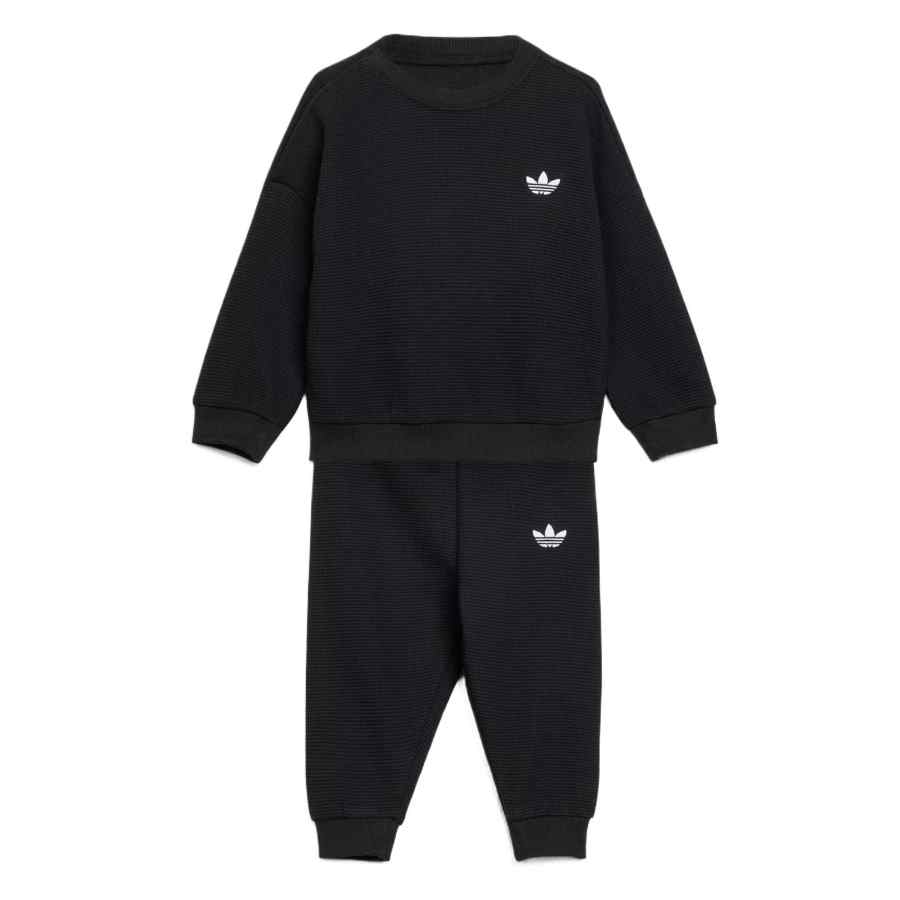 Adidas Adidas Casual Sportswear Unisex Black Crew Neck Moderate