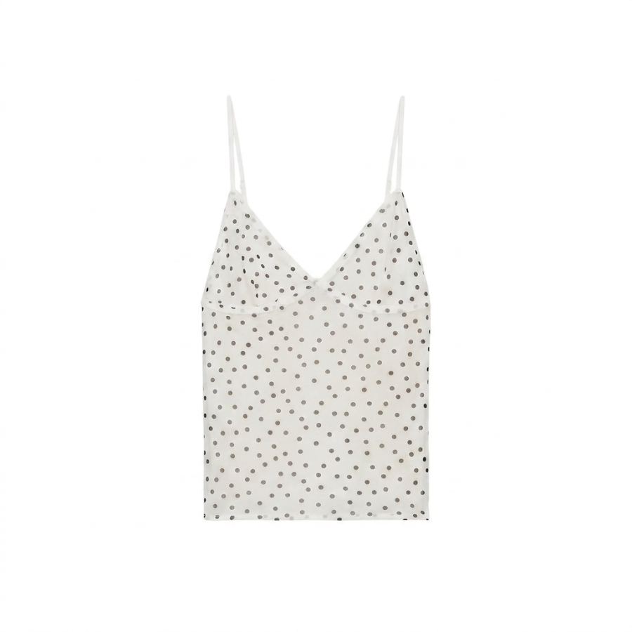 ZARA Camisoles Women's White/Black Moderate