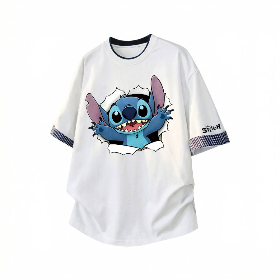 Disney T Shirts Unisex Crew Neck Moderate Straight Fit