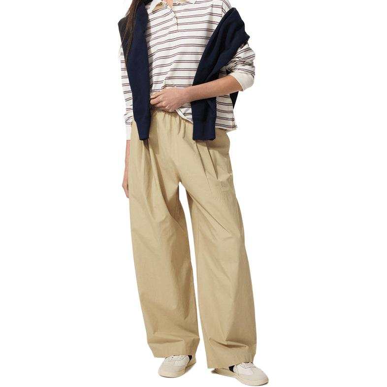 UNIQLO Casual Pants Women's Dark Beige Moderate Straight Fit Pants