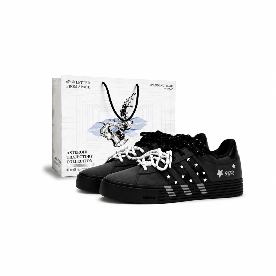 Adidas Adidas Daily 4.0 Skateboard Shoes Unisex Low Top Black White