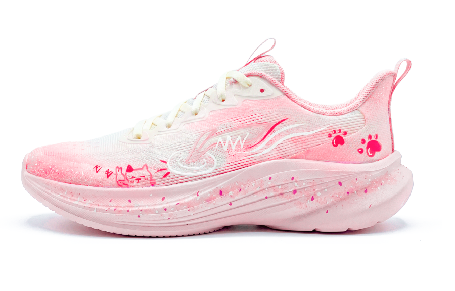 Li-Ning Li Ning Light Breeze Running Shoes Women's Low Top White