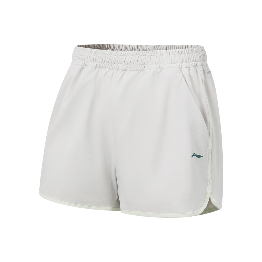 Li-Ning Li Ning Fitness Series Sports Shorts Women's Crystal Gray Moderate