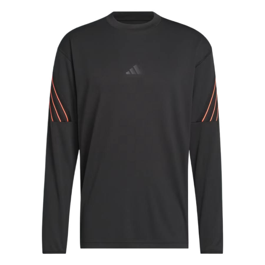 Adidas Adidas T Shirts Men's Black/Solar Turbo Crew Neck Moderate